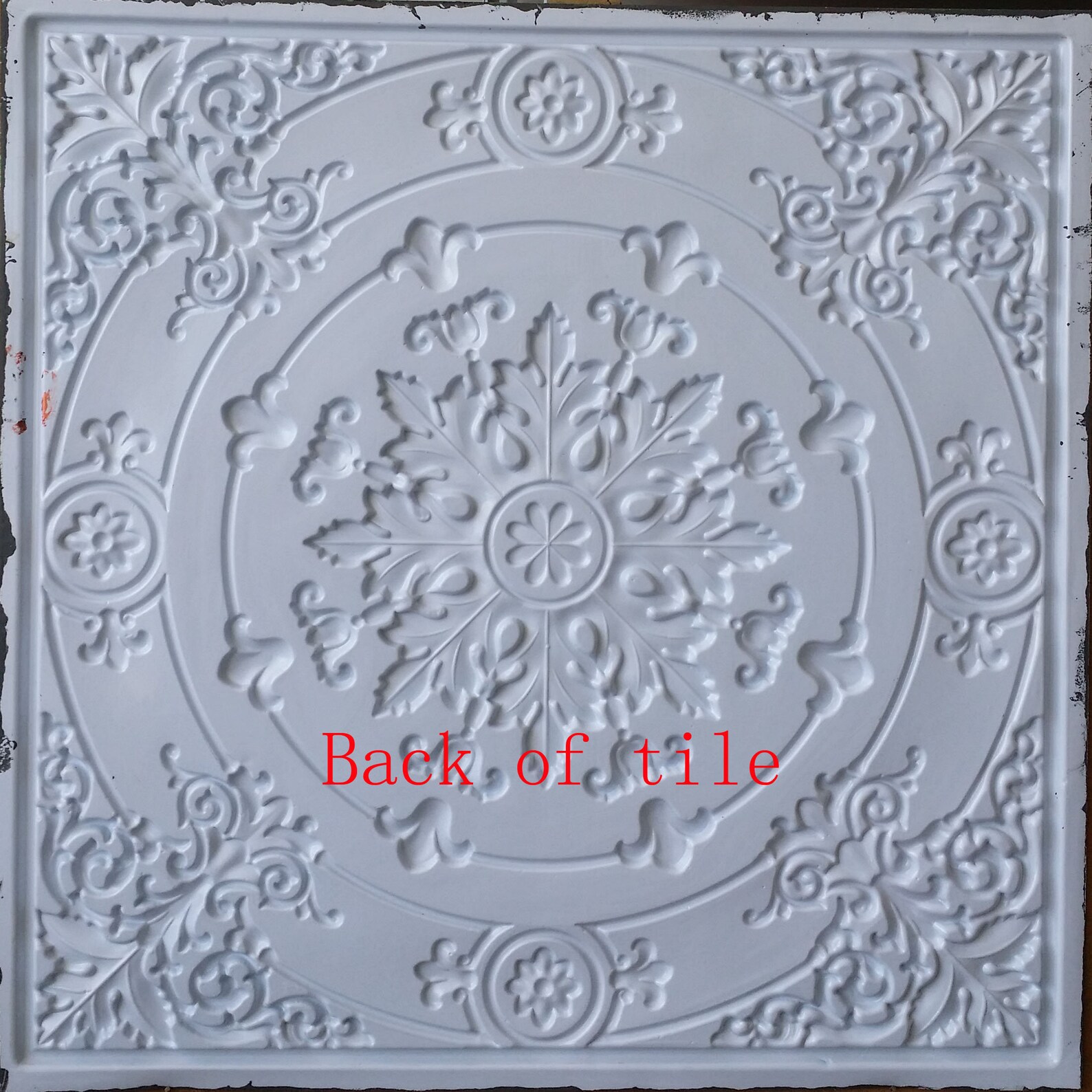 Ceiling tiles Faux tin finished distress crack Interior store Etsy