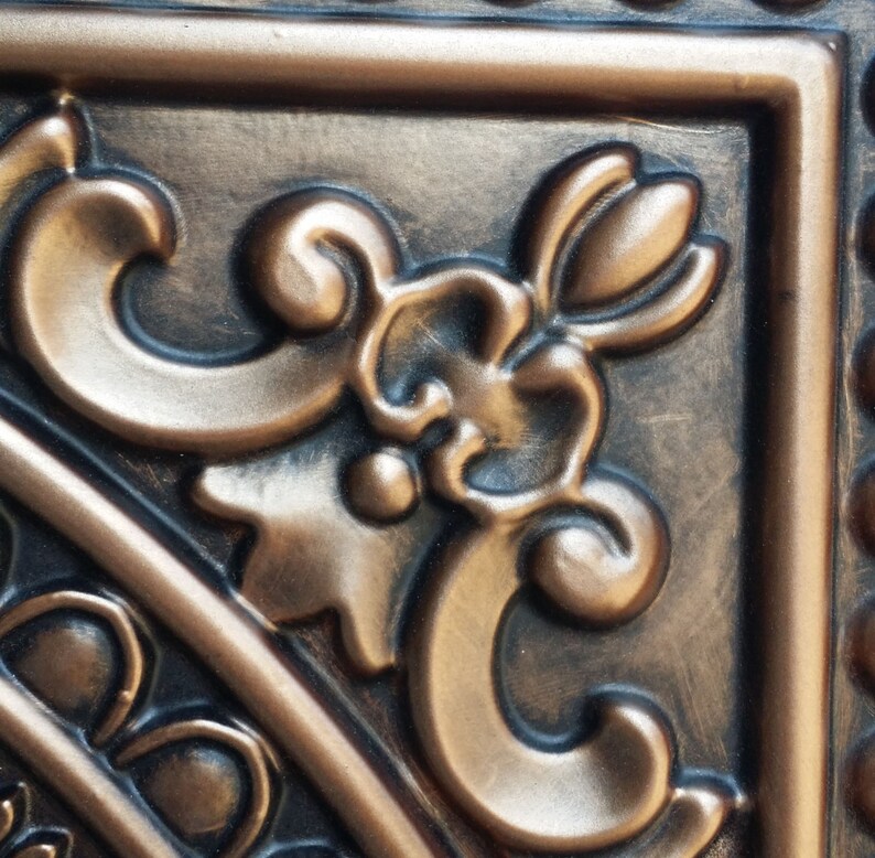 PL17 Faux finished aged 3D embossed ceiling tiles antique Etsy