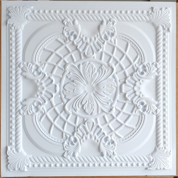 Faux Ceiling Tile Wallpaper Etsy