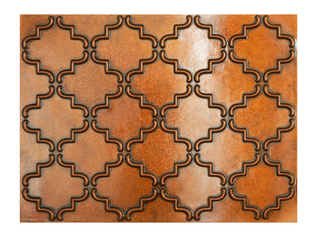 Plaques De Plafond Décoratives En Plastique Couleur Cuivre Archaïque - Lot De 10, Style Rétro Années 30