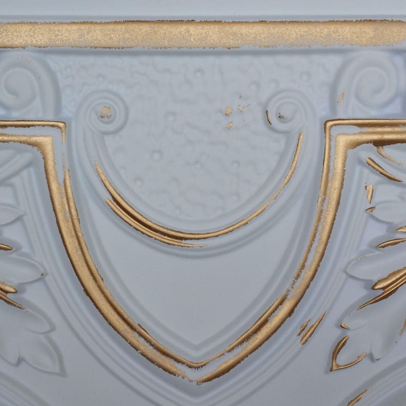 Ceiling Tiles Faux Finished White Gold Color PL11 10tiles/lot Etsy