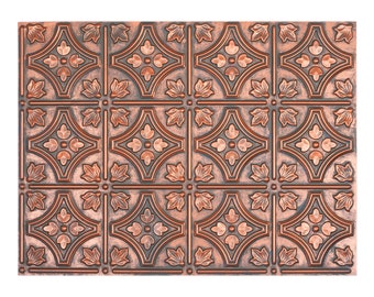 Faux tin Ceiling tiles decor art wall panels PLB10 Rustic copper 10tiles/lot