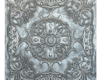 Decoratieve Fancy Tegels Aged Kunstwerk Panelen Reliëf wandpanelen 2'X2' Tegels PL71 antieke tin 10 tegels/lot