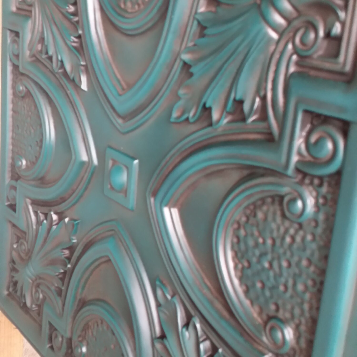 PL11 Faux Oberflächen 3D Präge Deckenfliesen antike Cyan | Etsy