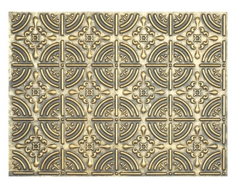 Metallized finish Drop in Ceil panels Decorative tin wall tile for Groggery PLB18 ancient gold 10tiles/lot