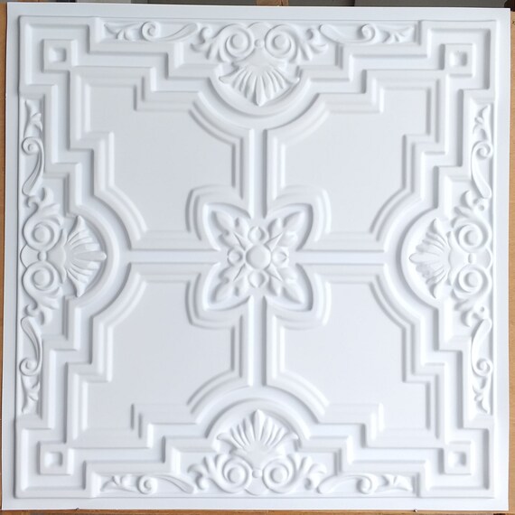 Pl16 Faux Painting Ceiling Tiles White Matt 3d Embossed Photography Background Panels Boards 10tiles Lot Free Postage