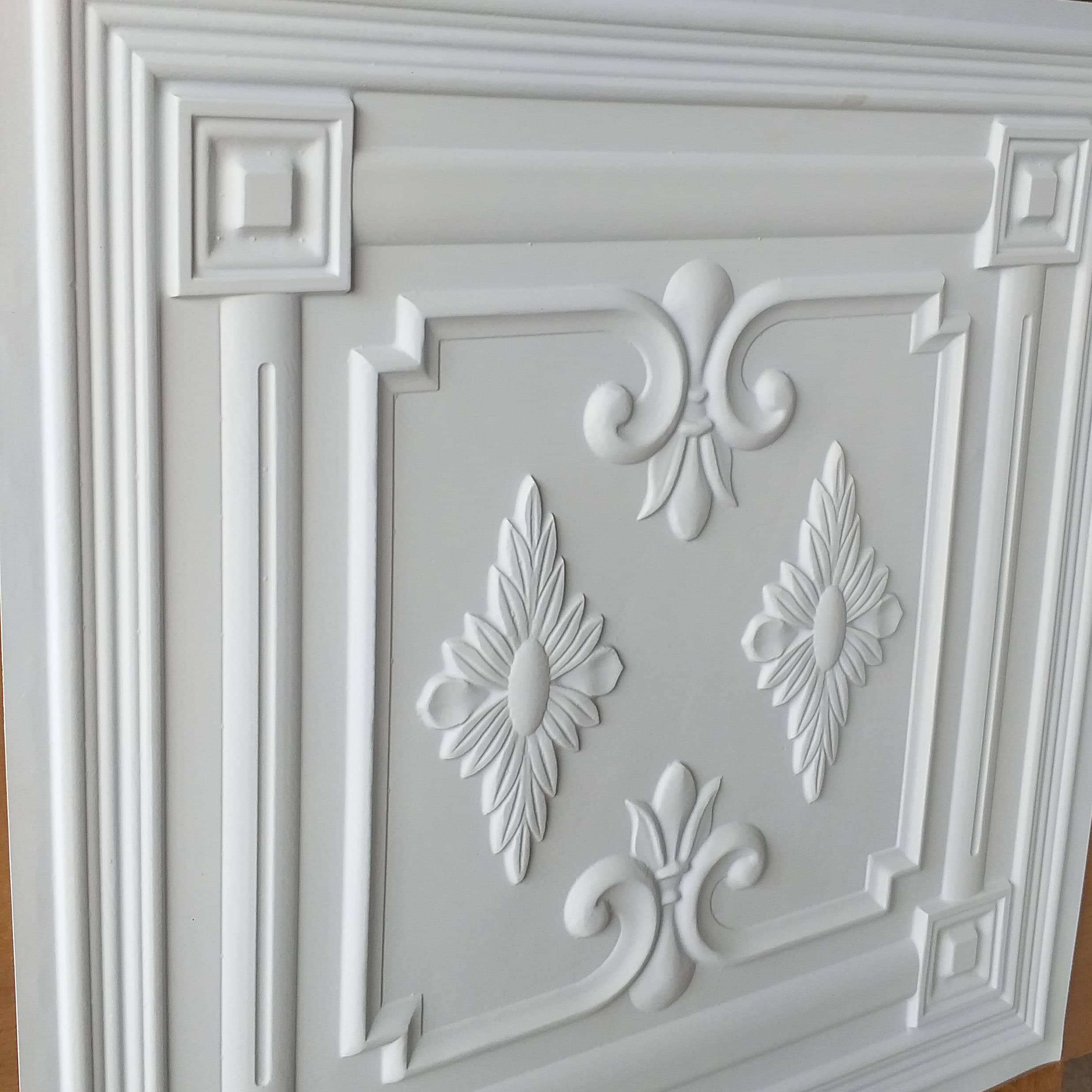 Vintage Tin Ceiling Tiles Plain White Bar Store Decor Ceiling Etsy UK