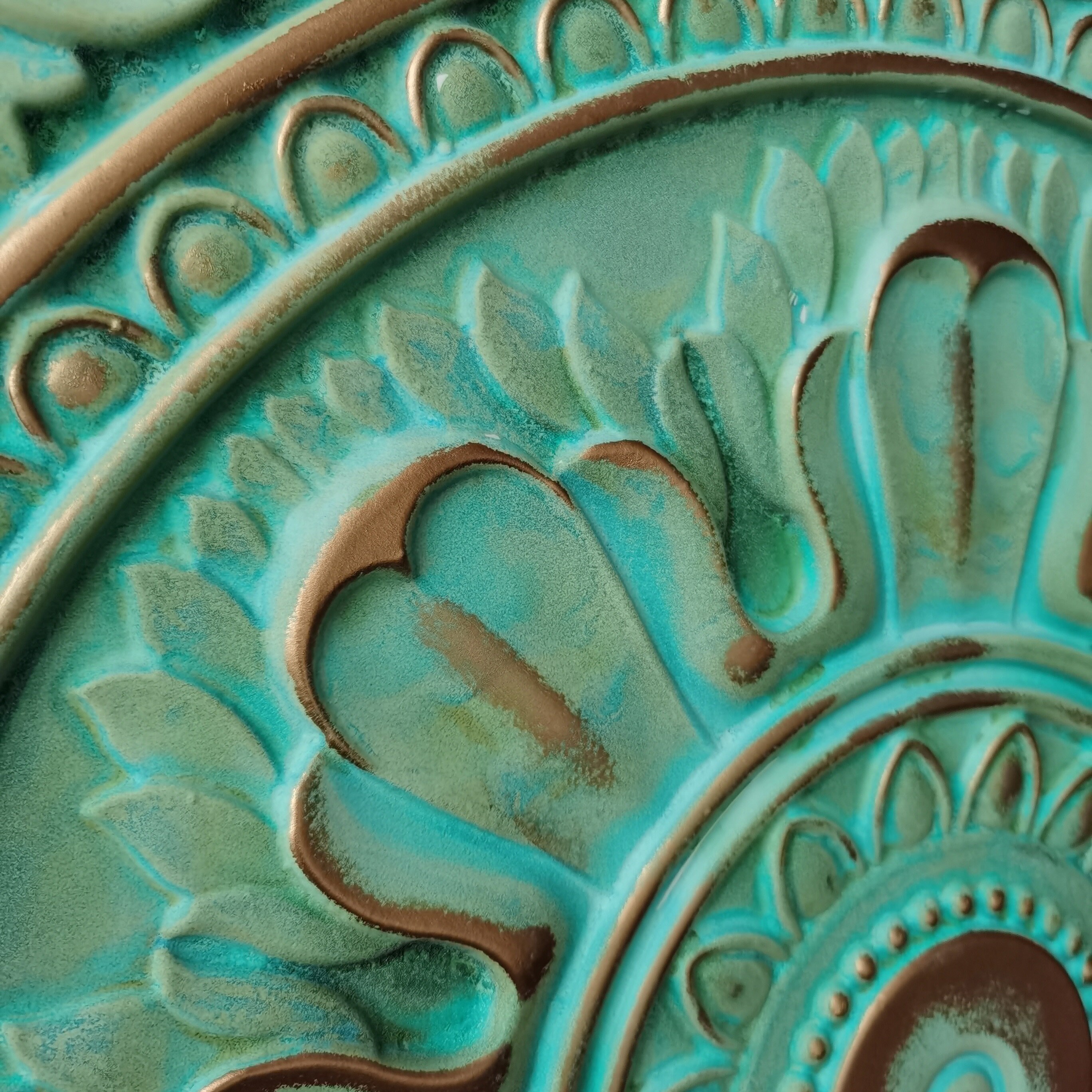 PL17 Faux Tin 3D Embossed Ceiling Tile Green Gold Interior Etsy Canada