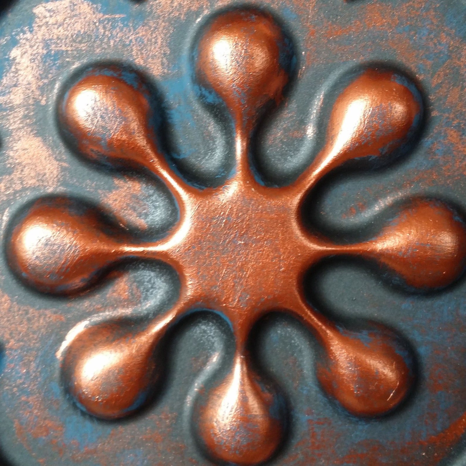 Deckendesign faux fertig Rost Kupfer Restaurant Dekor | Etsy