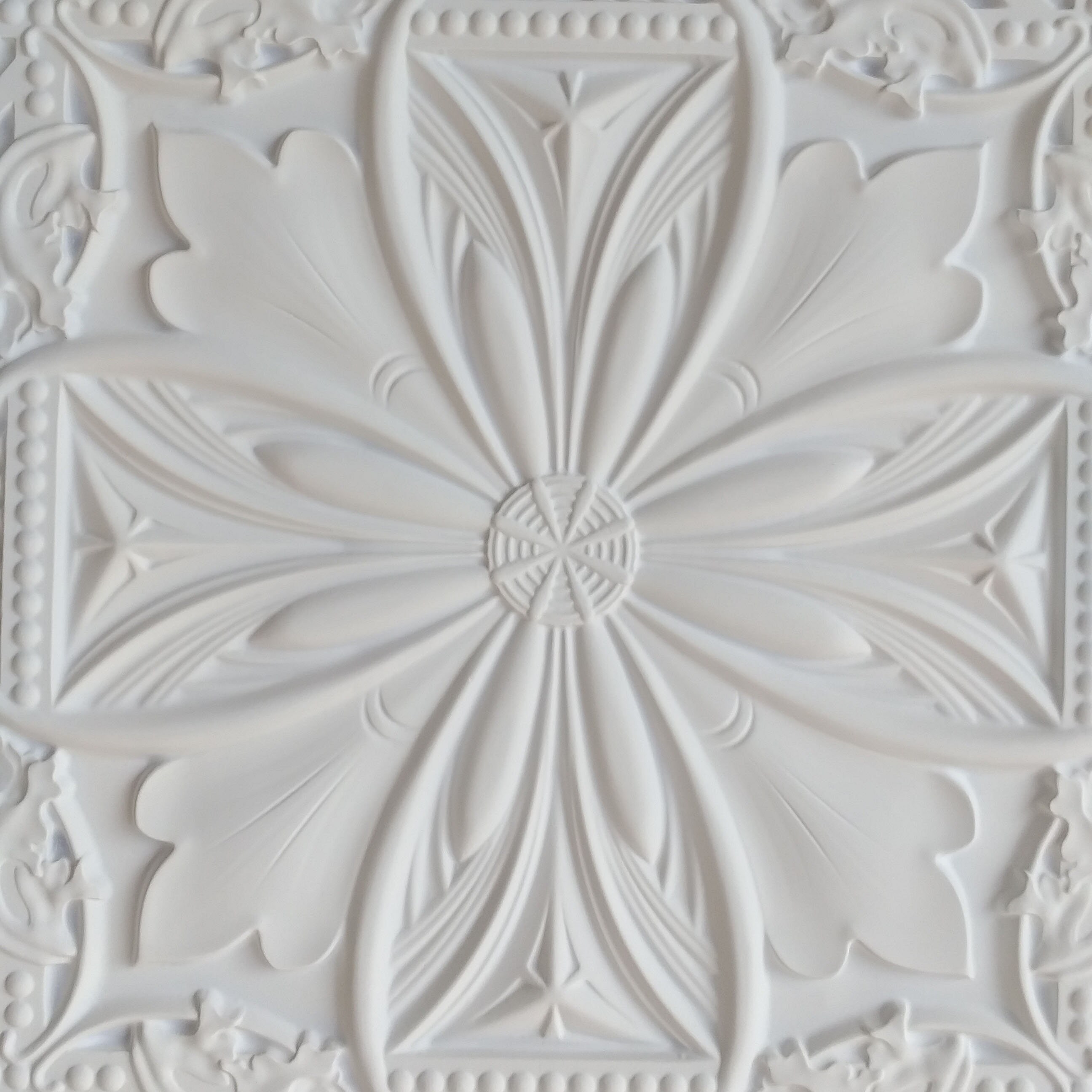 PL10 faux painting ceiling tiles white matt 3D embossed Etsy