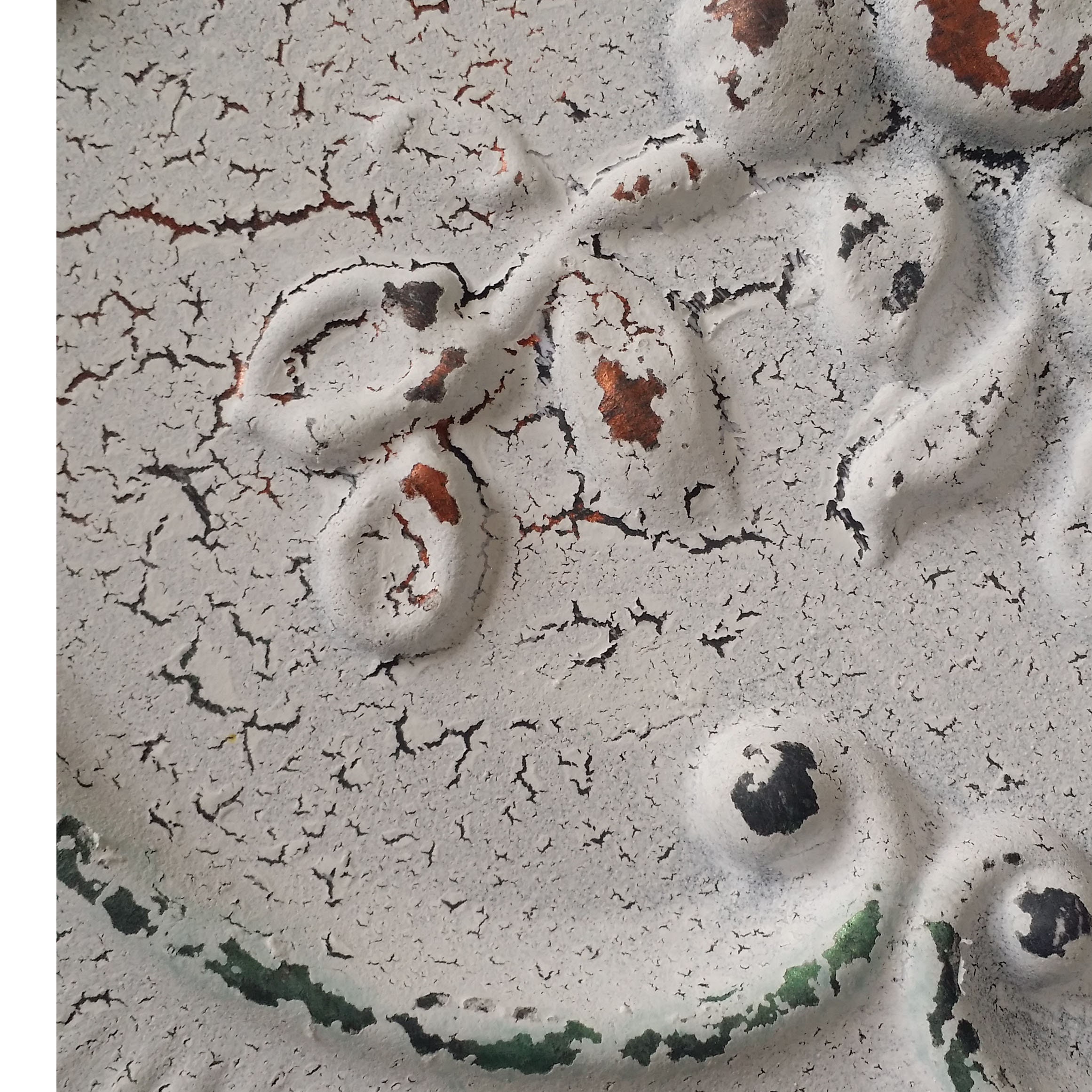 Deckendose kunstfertiger Distressed Crack weiß Kupfer Farbe | Etsy