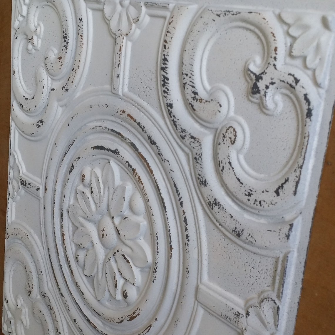 Ceiling Tiles Vintage Vinyl 3D Embossed Backsplash Decor Etsy