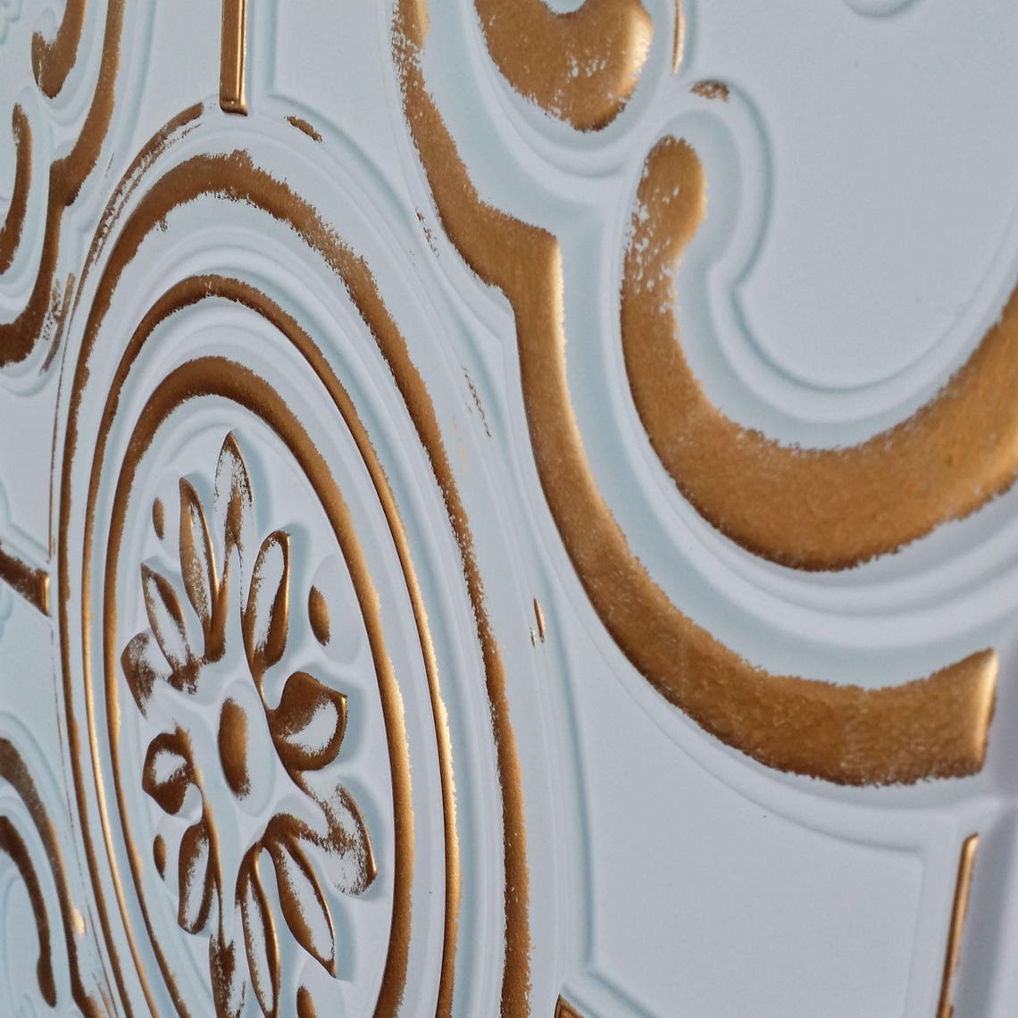 Ceiling Tiles Faux Finished White Gold Color PL50 10tiles/lot Etsy