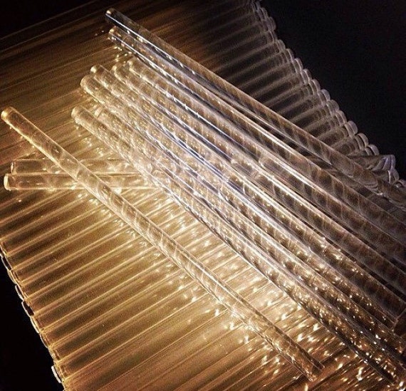 1Dz. THICK 6" Acrylic Clear Sticks For Cake Pops, Rice Krispy Treats, Lollipops, Candy Apples, and more. Reusable. Bubble Acrylic Sticks