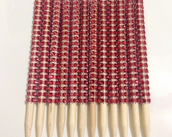 1 Dz. Candy Apple Sticks. Bling Apple Sticks. Ibbyz Shop. Wooden sticks