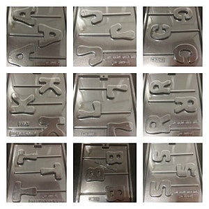 Letter Chocolate Lollipop Mold. Letter Mold. Letter Lollipop. Alphabet Lollipop Mold. Mould. Alphabet Mold. Dessert Table. Baking Supplies.