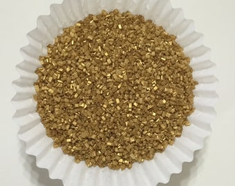 4oz. Gold Sparkling Sugar.Rose Gold Sparkling Sugar. Sparkling Sugar. Sprinkles.Cupcake Decorating. Cake Pop Decorating.Ice cream