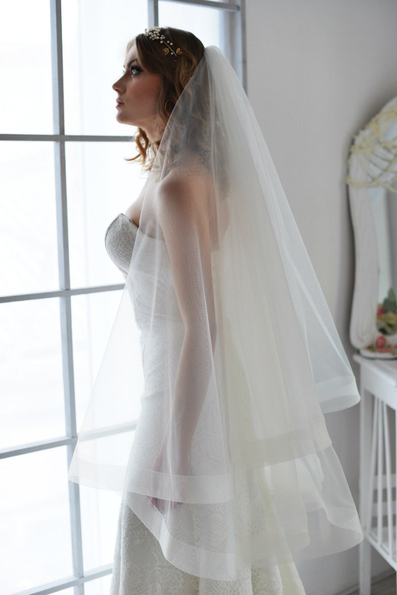 Wedding Veil Horsehair Veil Horsehair Trim Veil 2 Etsy