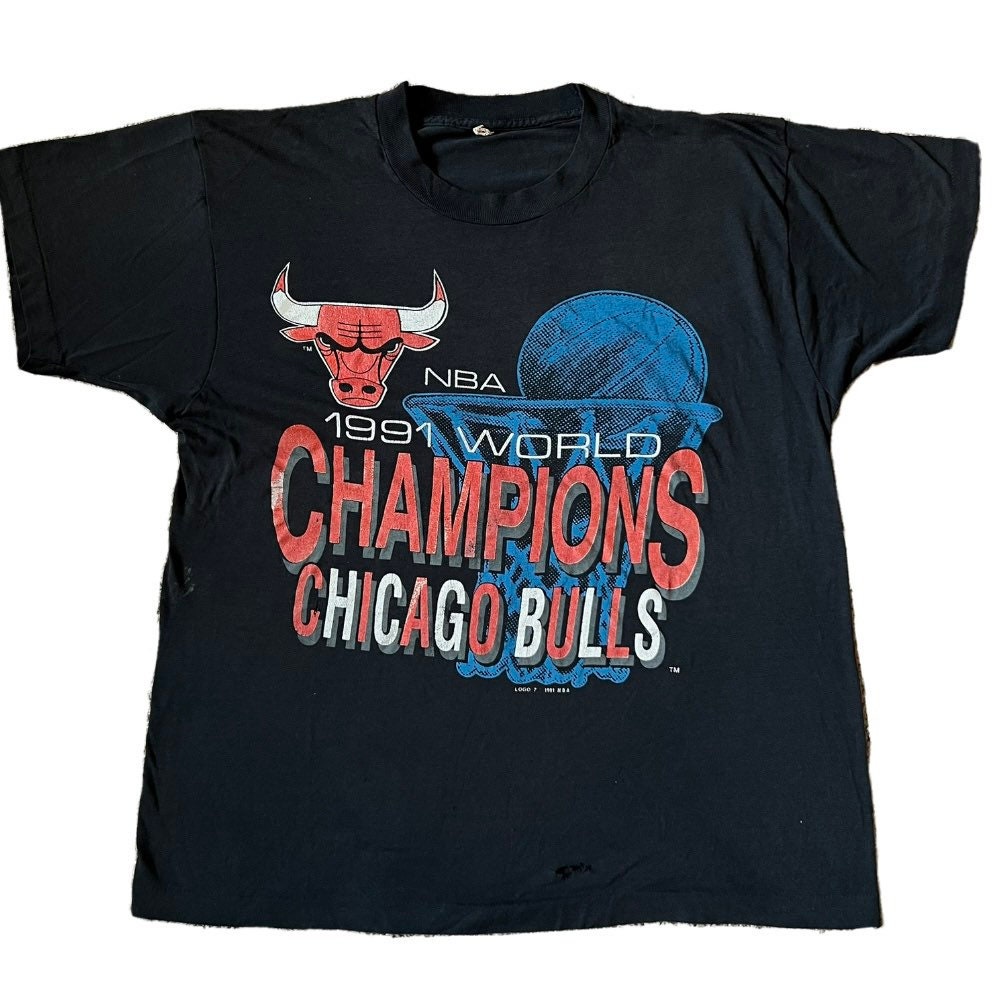 1991 Bulls T Shirt - Etsy