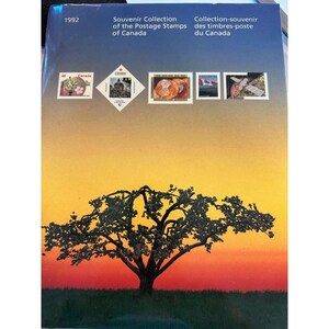 Postes Canada 1992 Official Annual Souvenir Collection – Complete Stamp Set