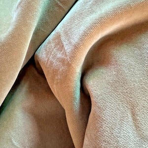 Cotton Velvet Fabric in Beige – 5 Yards, Luxurious and Soft Material