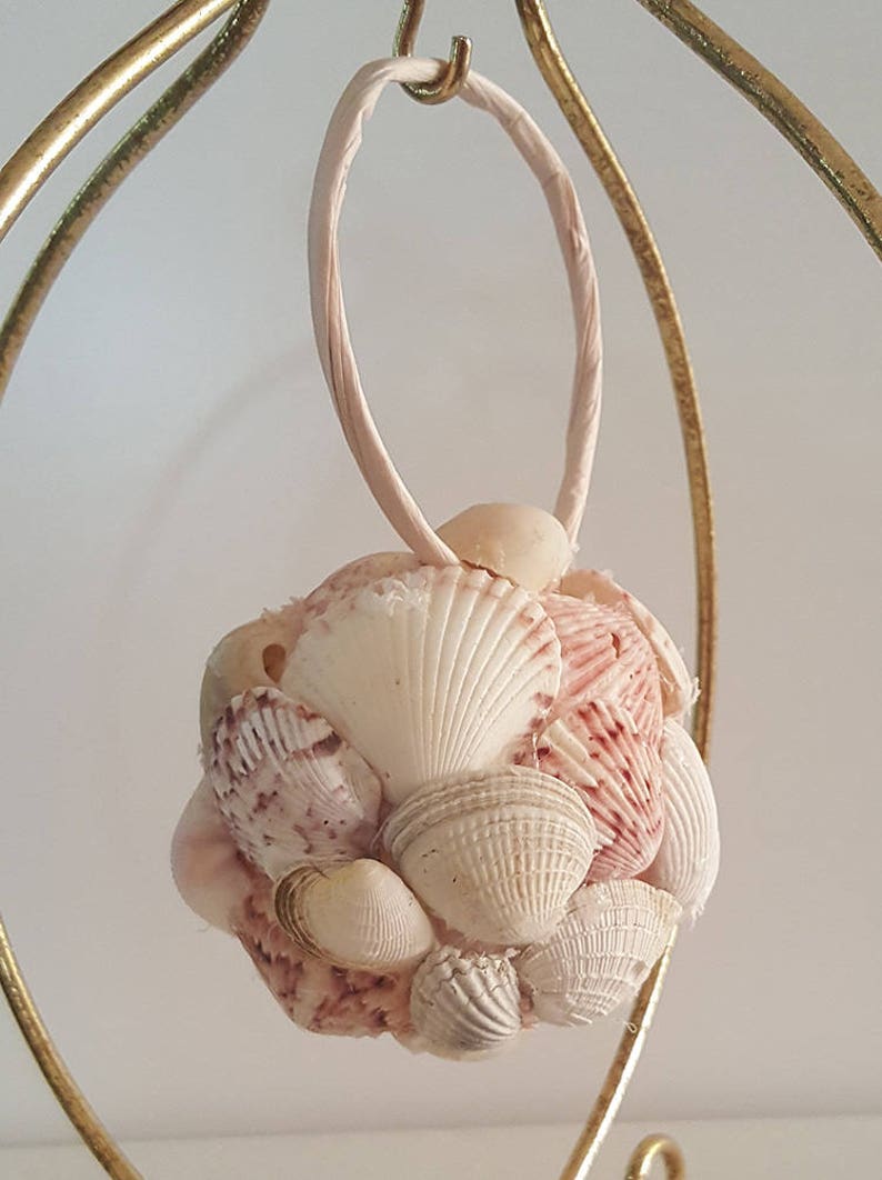 Handmade Seashell Ornaments for Christmas or Weddings Beach Etsy