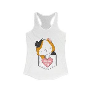 Guinea Pig Love Pocket - Women&#39;s Ideal Racerback Tank