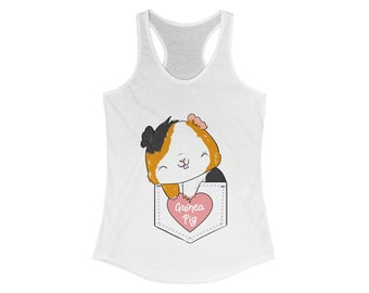 Guinea Pig Love Pocket - Women's Ideal Racerback Tank