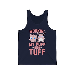 Unisex Jersey Tank Workin' My Puff Into Tuff image 3