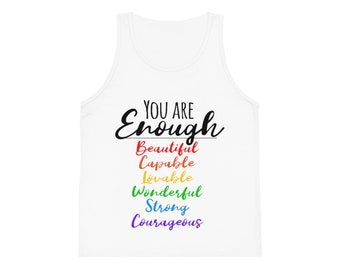 Kid's Jersey Tank Top - You Are Enough