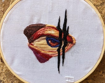 Hand-Sewn Eye Embroidery