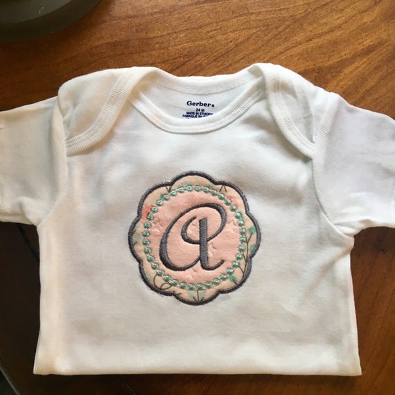 baby girl flannel onesie