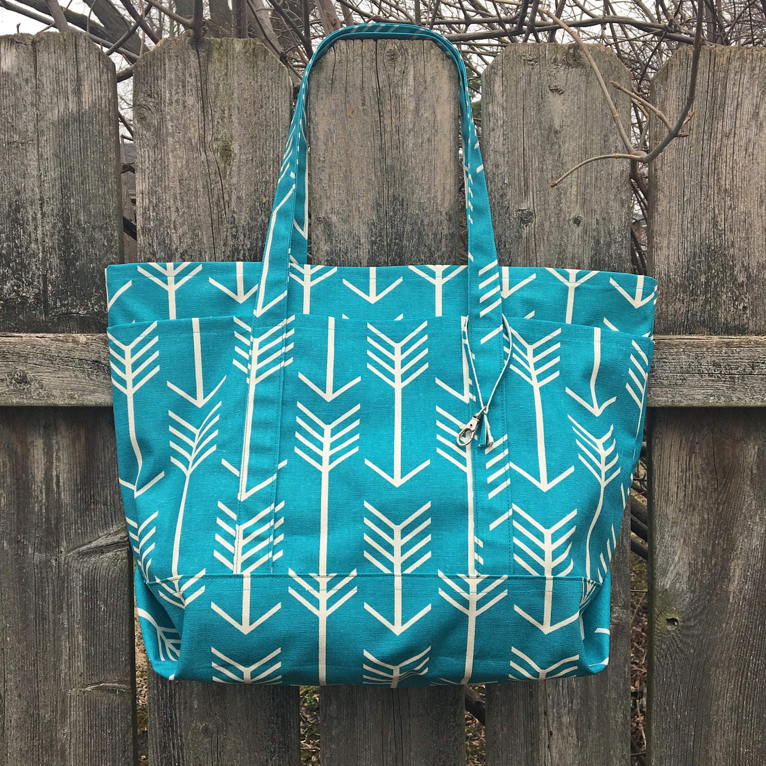 PDF Tote Bag Beach Bag Pattern Tutorial Features 6 Pockets - Etsy