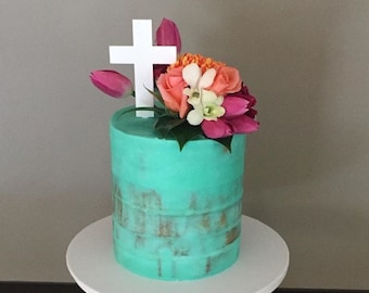 Cross Cake Topper Christening, Baptism
