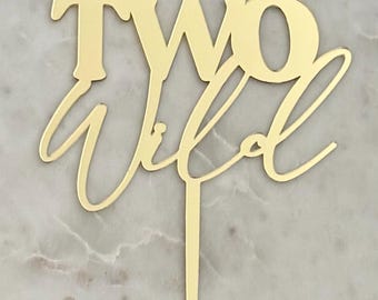 Two Wild Cake topper 2nd birthday cake decoration