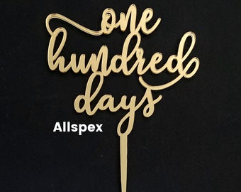 One Hundred Days Cake Topper