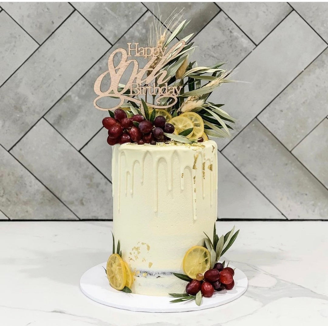 Happy 80th Birthday Cake Topper - Etsy