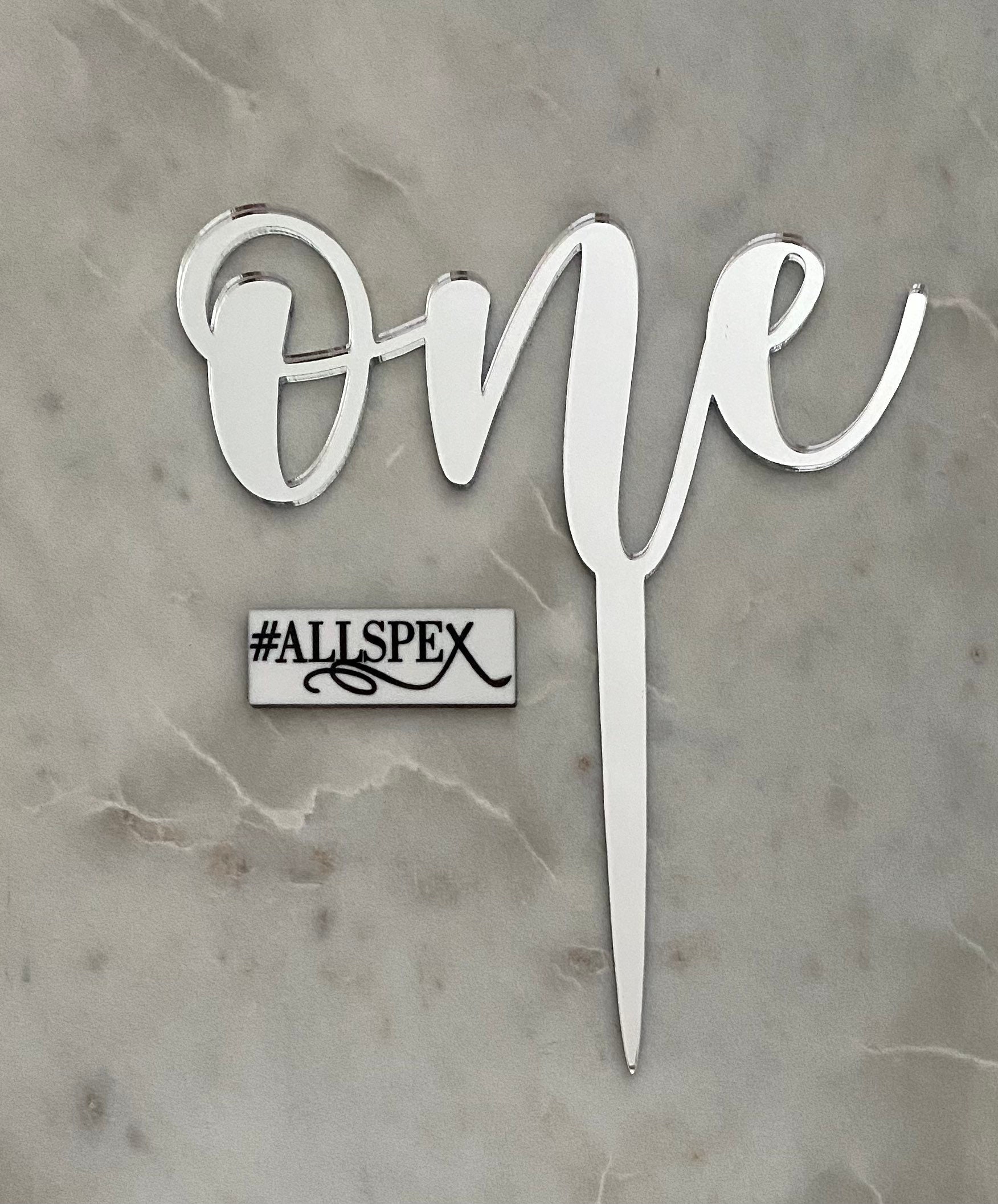 One Cake Topper 1st Birthday Cake Topper Reads: 'one' First Birthday ...