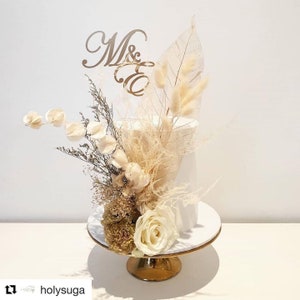 Wedding Personalised Initials cake topper