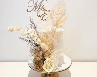 Wedding Personalised Initials cake topper