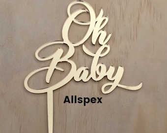 Oh baby Cake Topper Baby Shower
