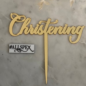 Christening Cake topper