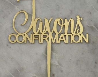 Personalised Confirmation Cake Topper