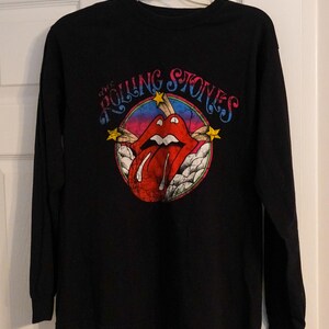Vintage Rolling Stones long sleeve black  Official T-Shirt, size Small