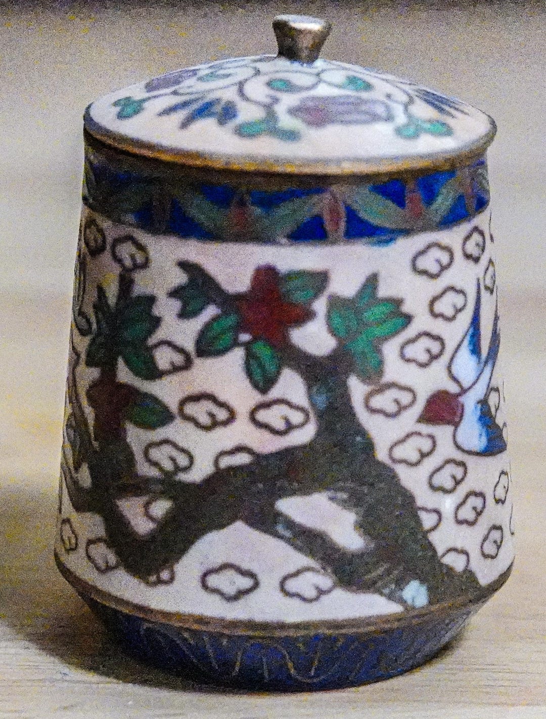 七宝焼き　小壺 美濃焼伝統工芸品協同組合 | 七宝紋蓋小壺