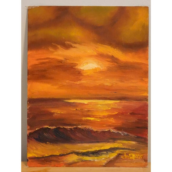 油絵 絵画 【夕暮れの波】 油絵 絵画 【夕暮れの波】 【公式通販】