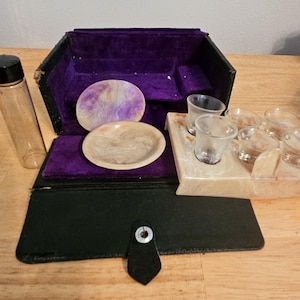 Vintage Portable Communion Set - Box measures 6.5&quot;x4&quot;x3&quot;