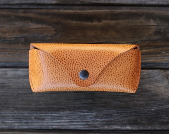 Leather sunglasses case for Ray Ban Wayfarer, Aviator etc.