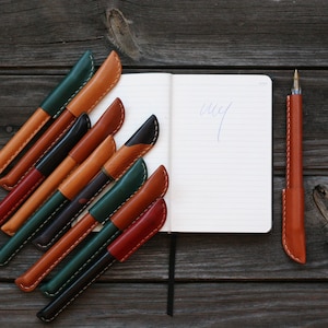 Leder BIC Stifthülle