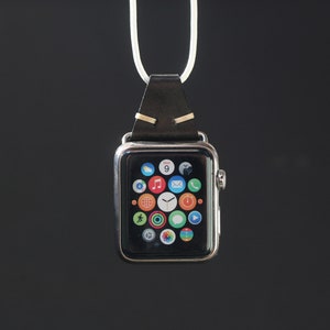Apple Watch Lederkette - SCHWARZ